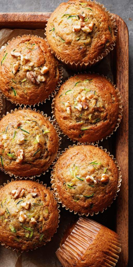 Zucchini Banana Bread Muffins Recipe