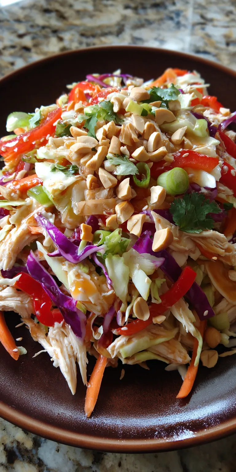 Asian Slaw Chicken Easy Salads served warm with cozy spices