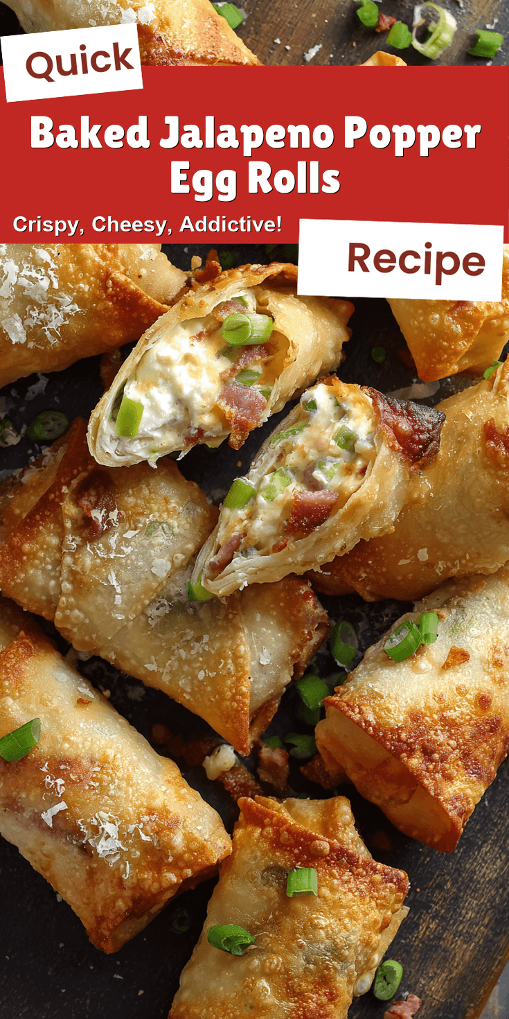 Baked Jalapeno Popper Egg Rolls served warm with cozy spices