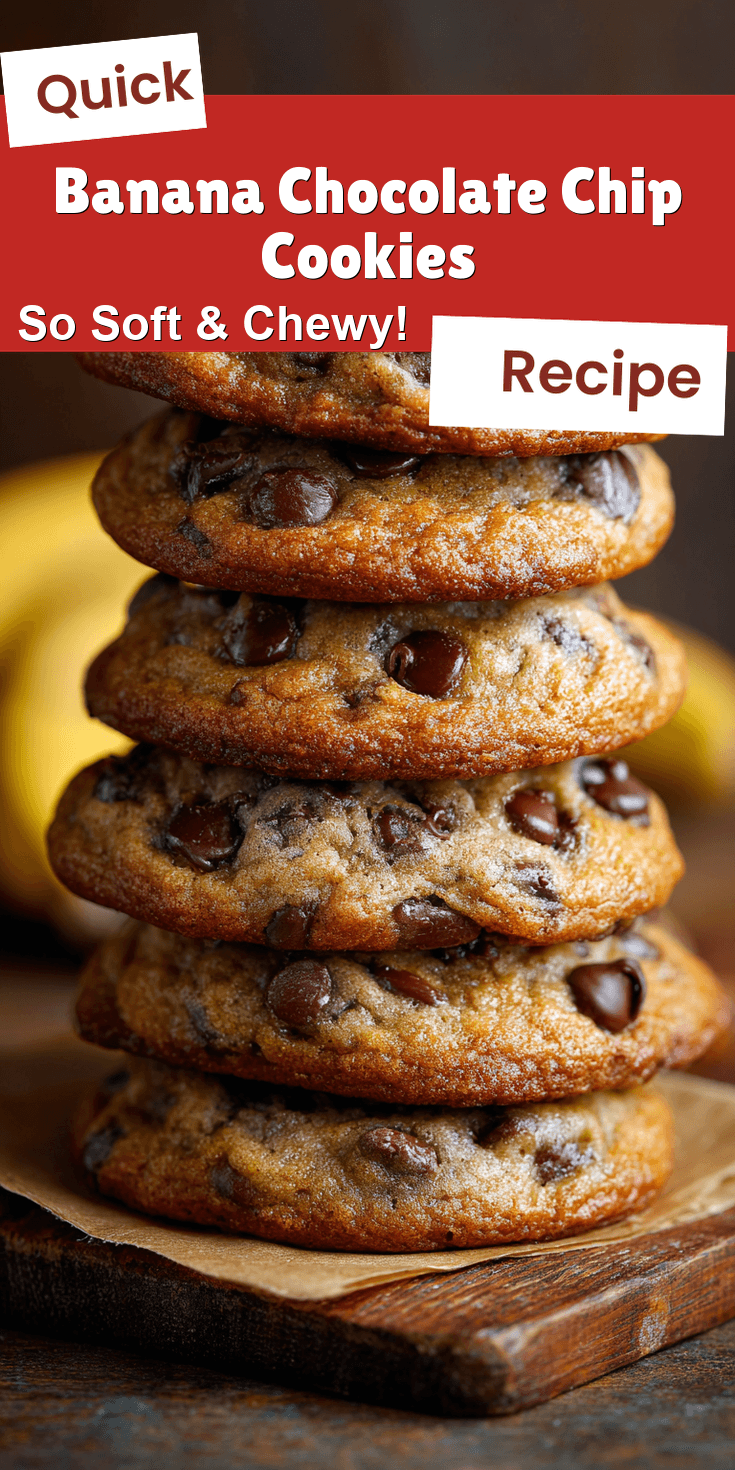 Banana Chocolate Chip Cookies served warm with cozy spices