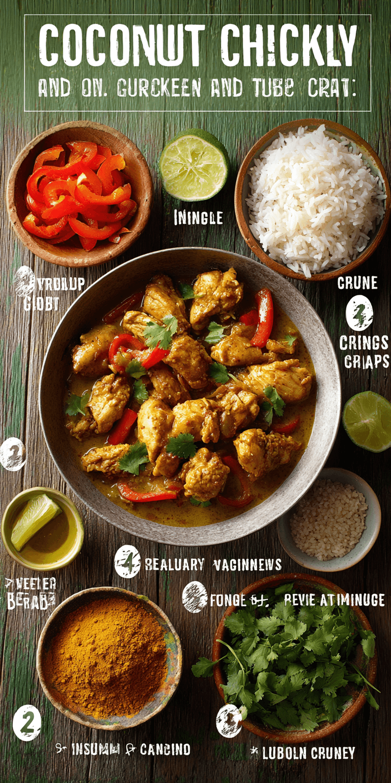 Coconut Curry Chicken Simple and Quick served warm with cozy spices