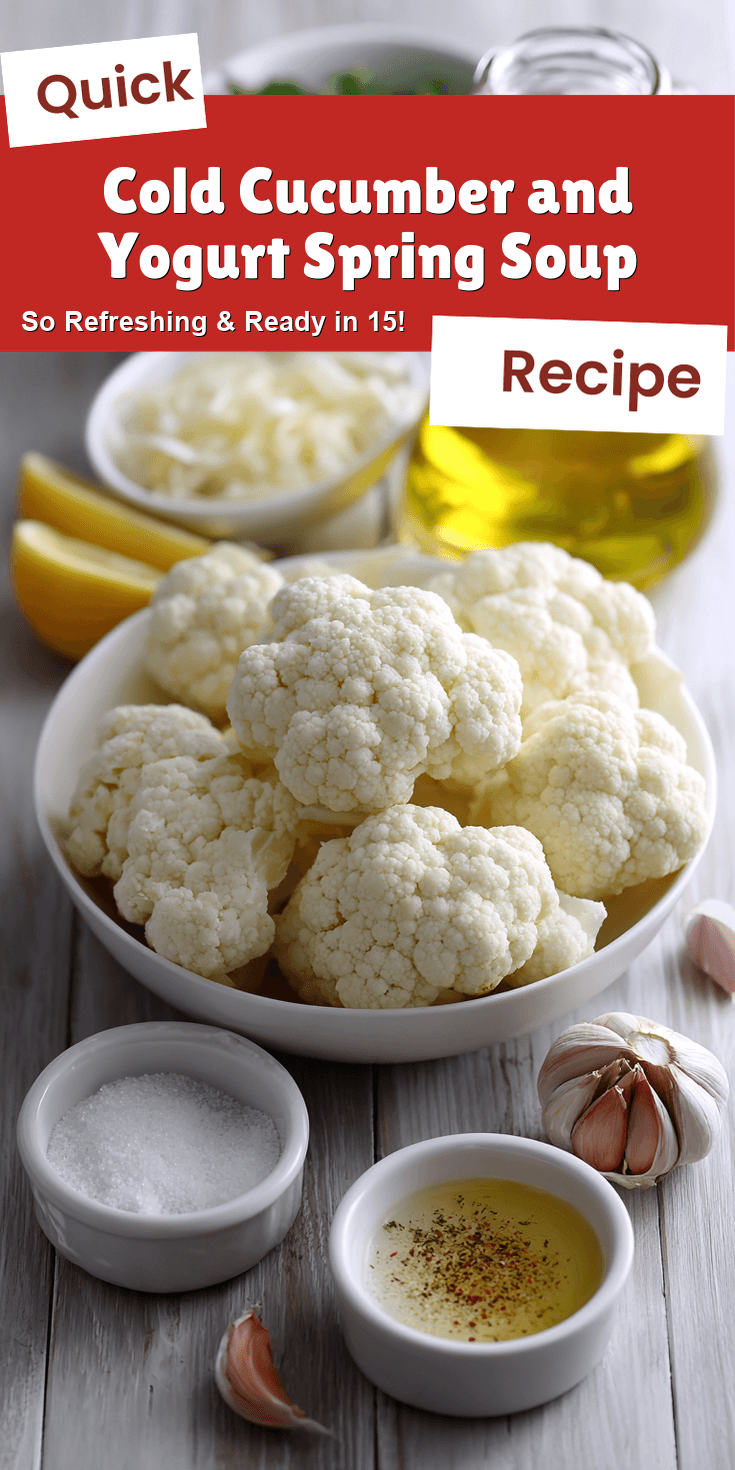 Cold Cucumber and Yogurt Spring Soup served warm with cozy spices