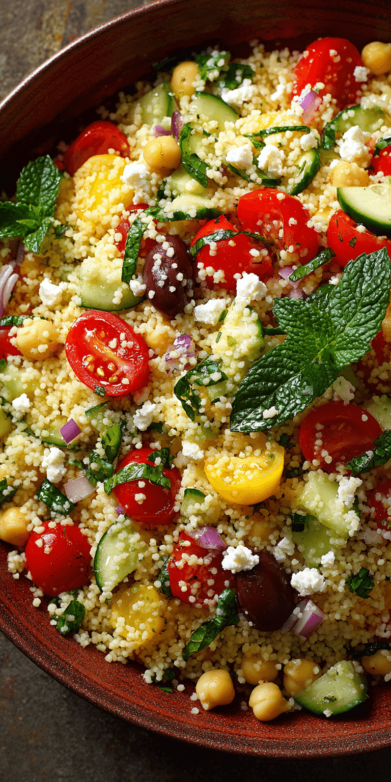 Couscous Salad Mediterranean Recipes served warm with gentle spices and a cozy aroma