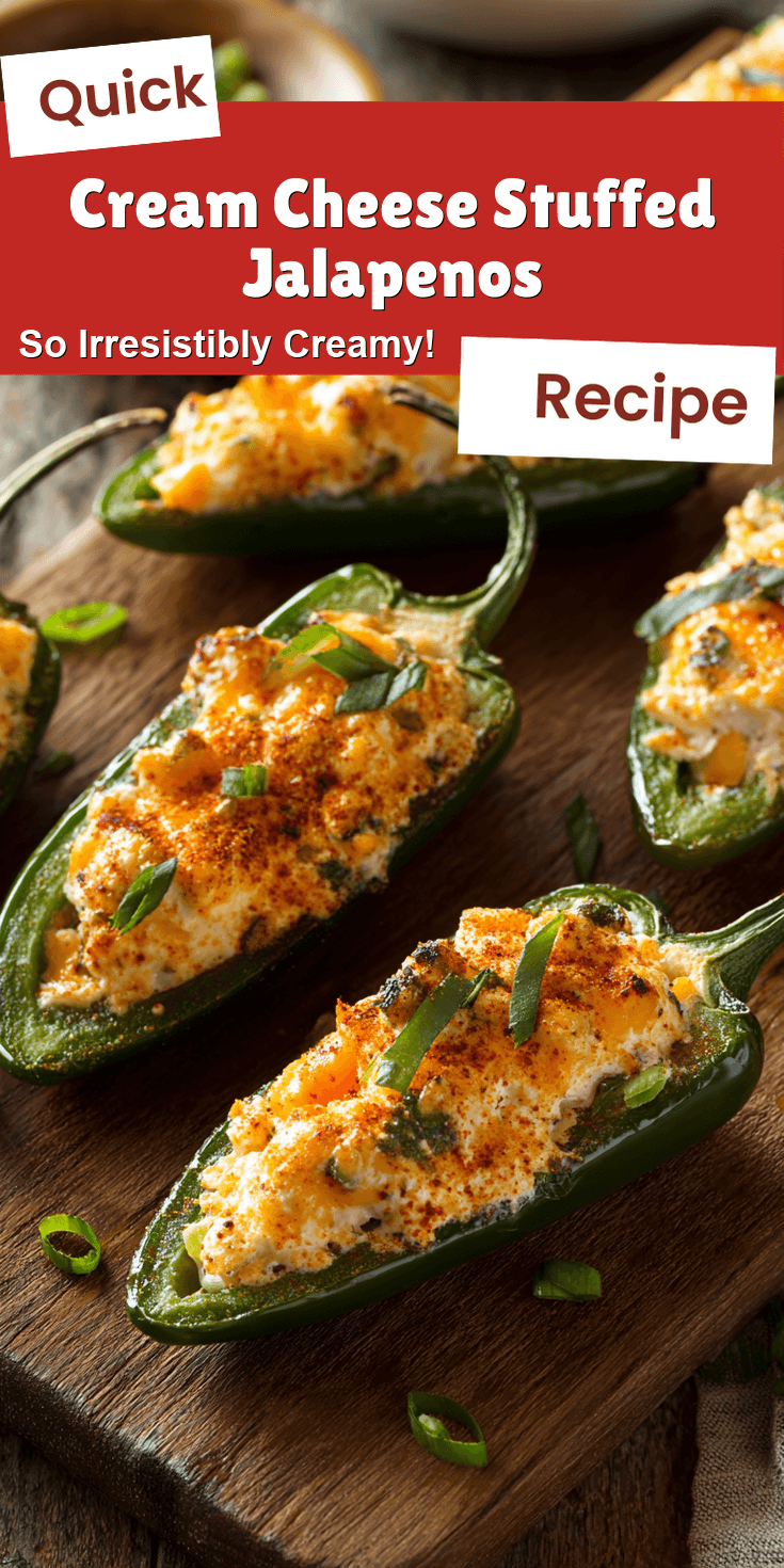 Cream Cheese Stuffed Jalapenos served warm with cozy spices