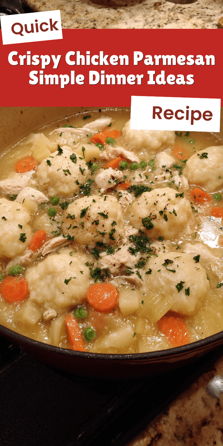 Crispy Chicken Parmesan Simple Dinner Ideas served warm with cozy spices