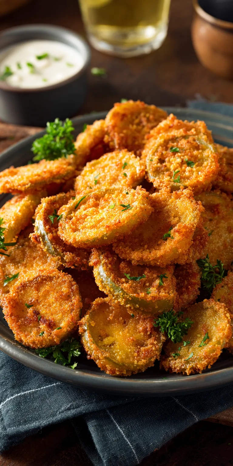 Crispy Fried Jalapeno Slices served warm with cozy spices