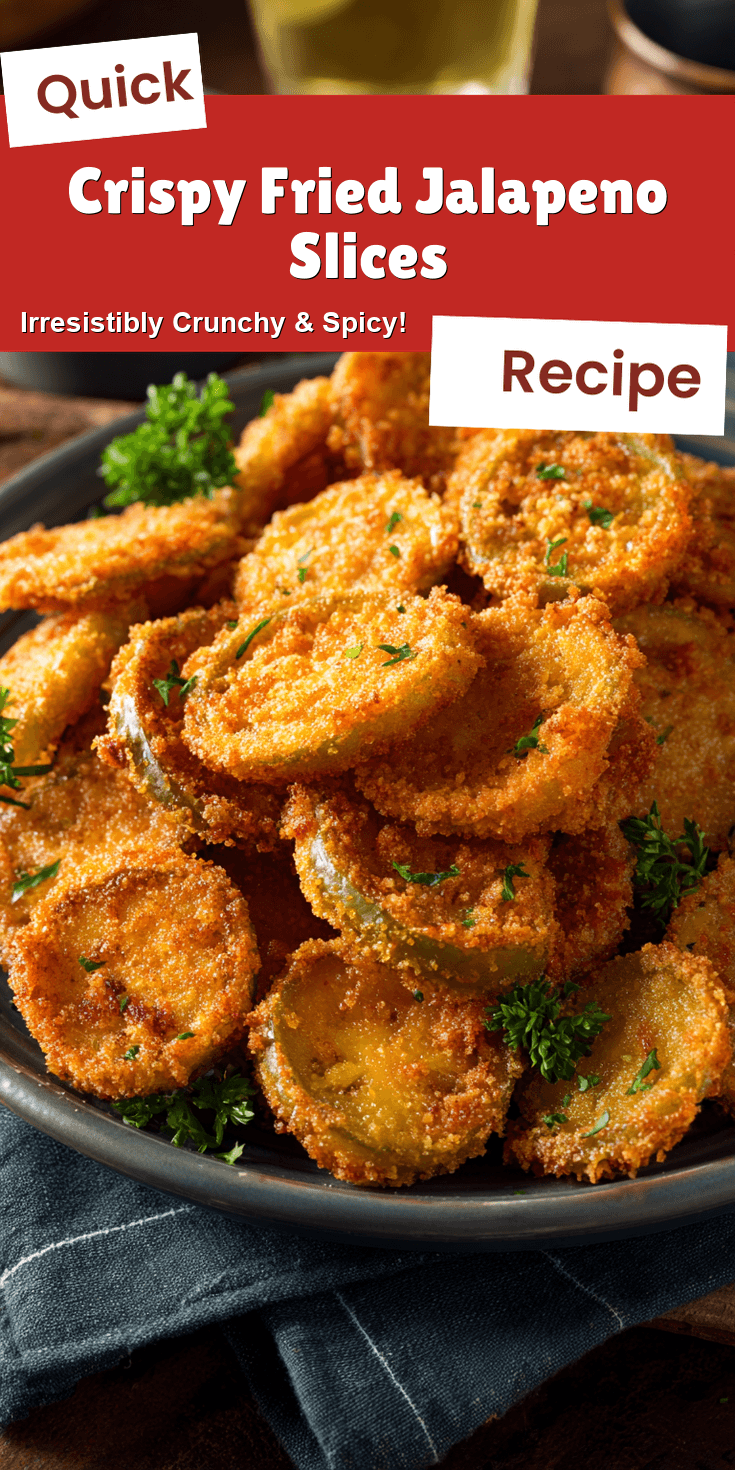 Crispy Fried Jalapeno Slices served on a plate