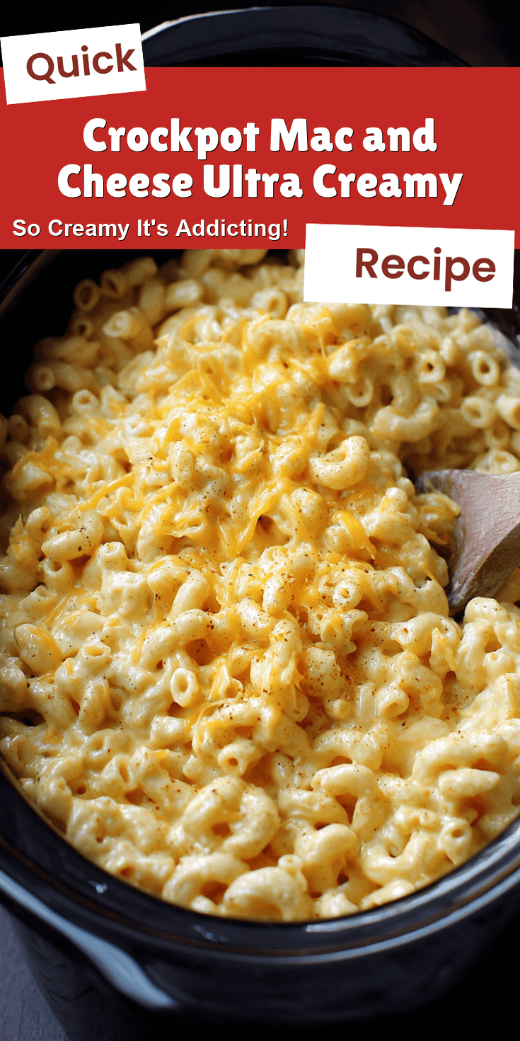 Crockpot Mac and Cheese Ultra Creamy served warm with cozy spices