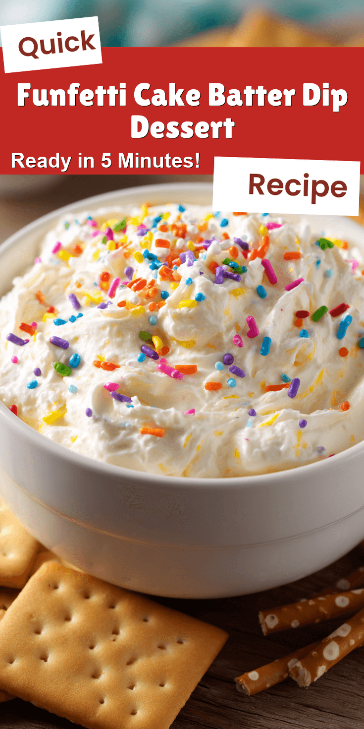 Funfetti Cake Batter Dip Dessert served warm with cozy spices
