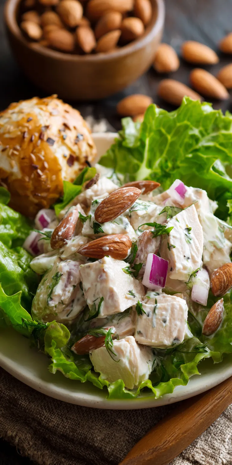 Healthy Chicken Salad for Lunch served warm with cozy spices