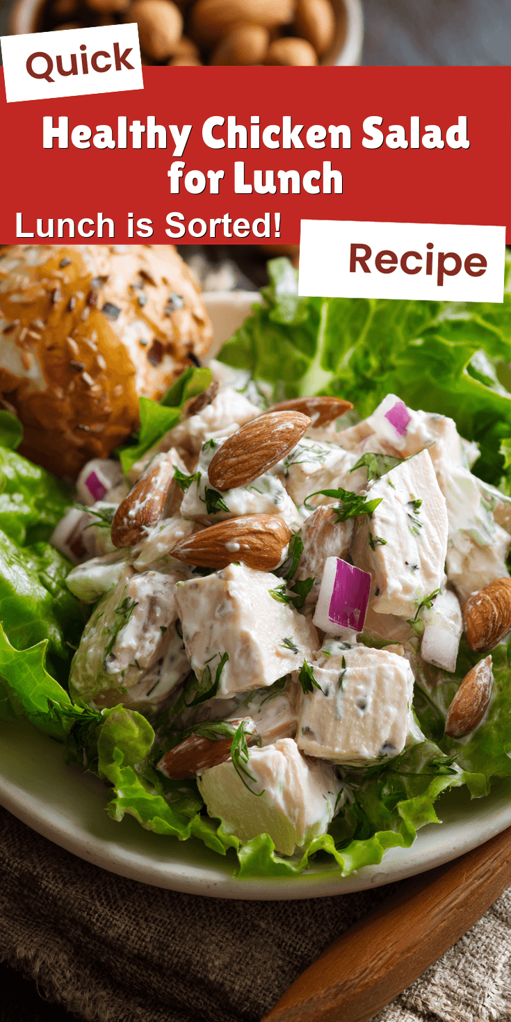 Healthy Chicken Salad for Lunch served warm with gentle spices and a cozy aroma