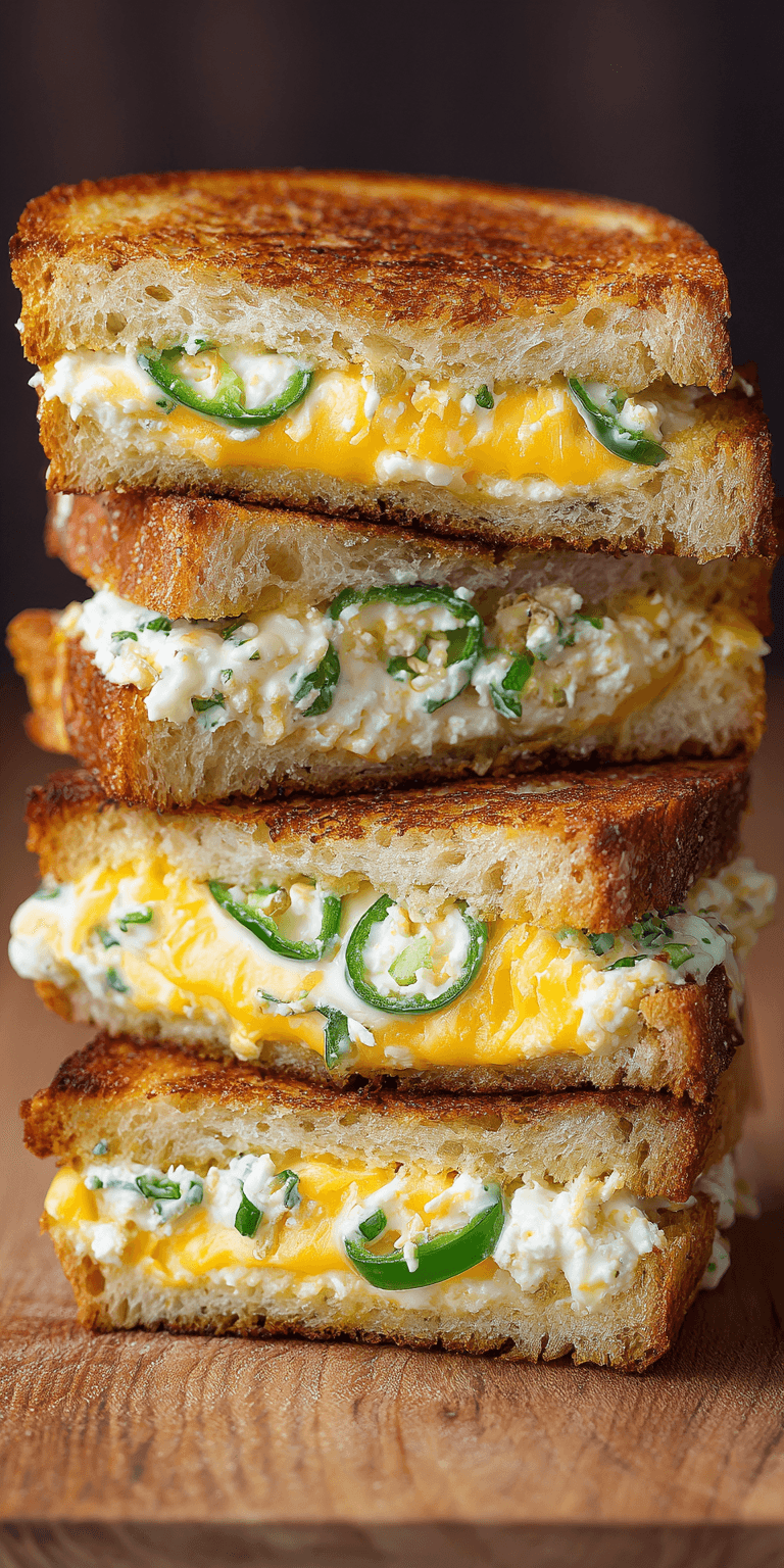 Jalapeno Popper Grilled Cheese served warm with cozy spices