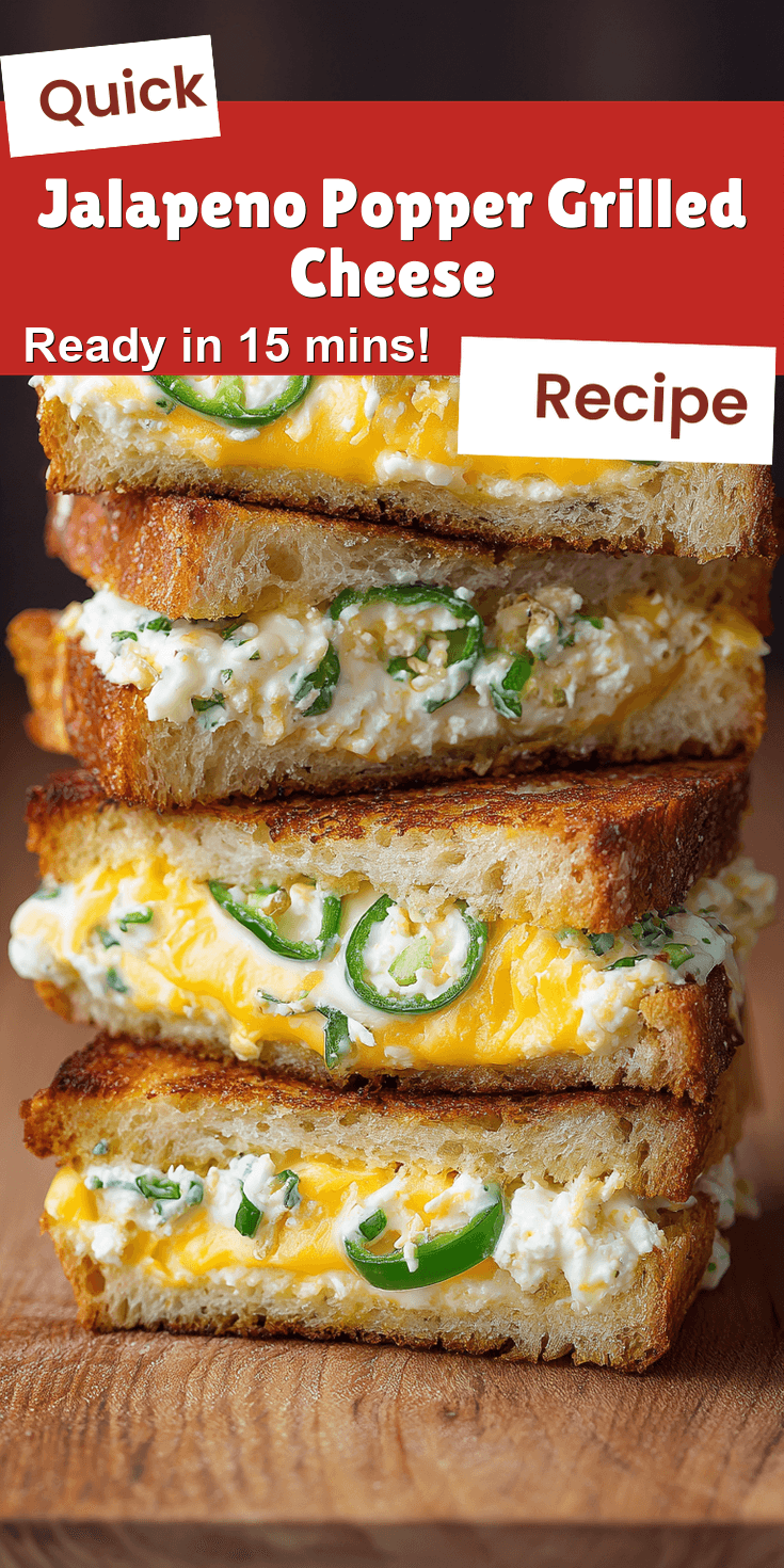 Jalapeno Popper Grilled Cheese served on a plate