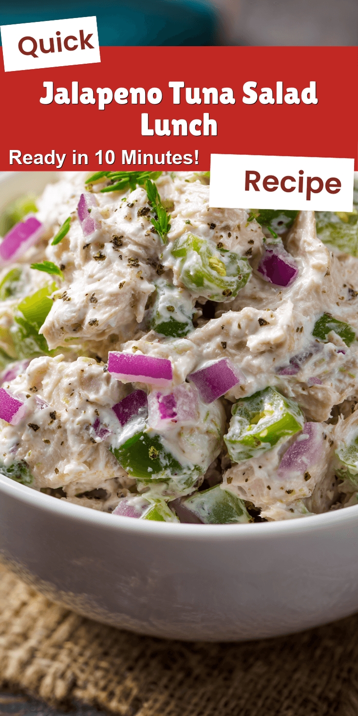 Jalapeno Tuna Salad Lunch served warm with cozy spices