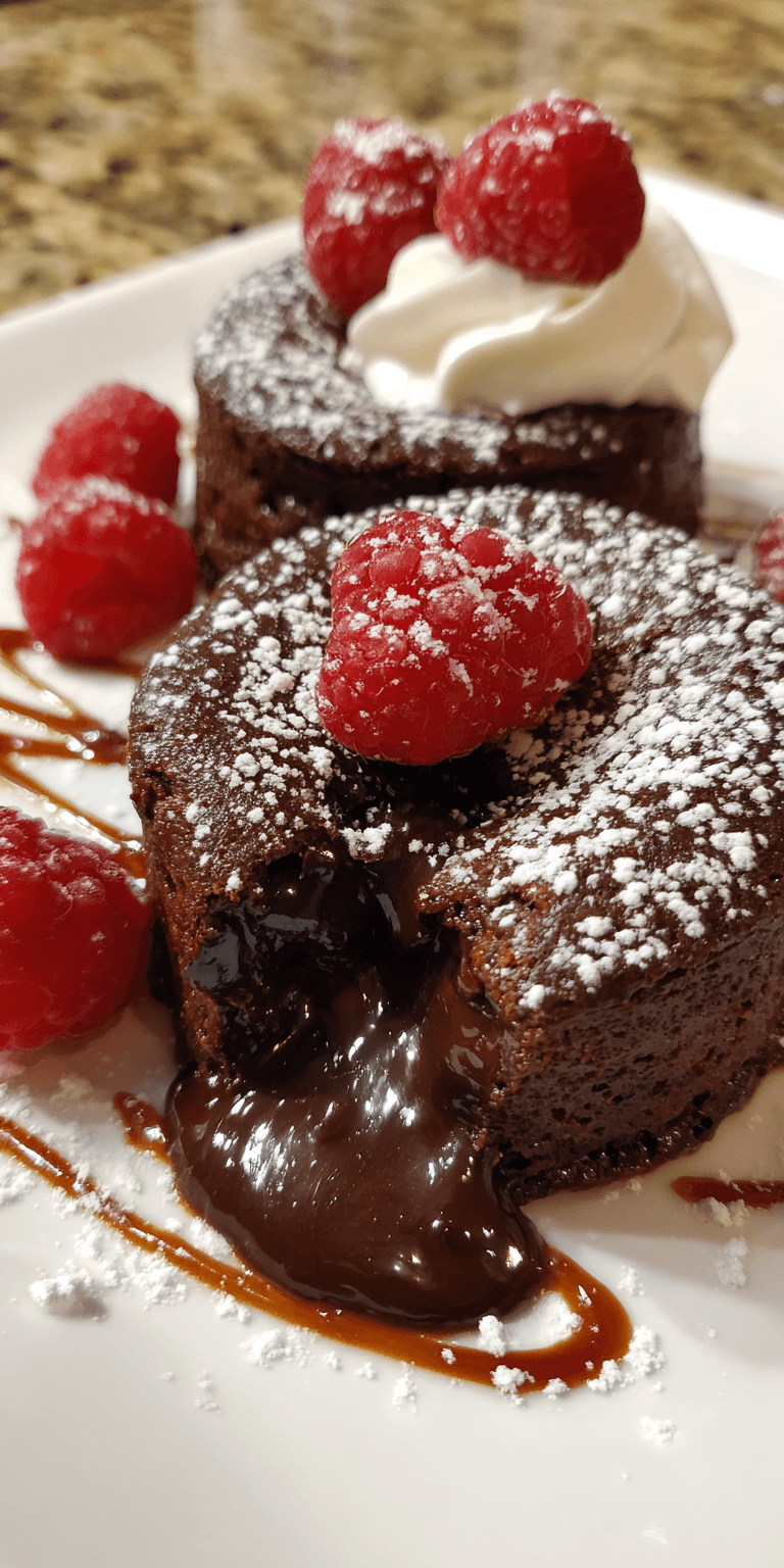 Keto Chocolate Lava Cake served warm with cozy spices
