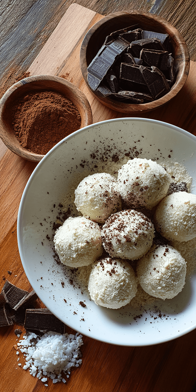 Keto Cream Cheese Truffles served warm with cozy spices