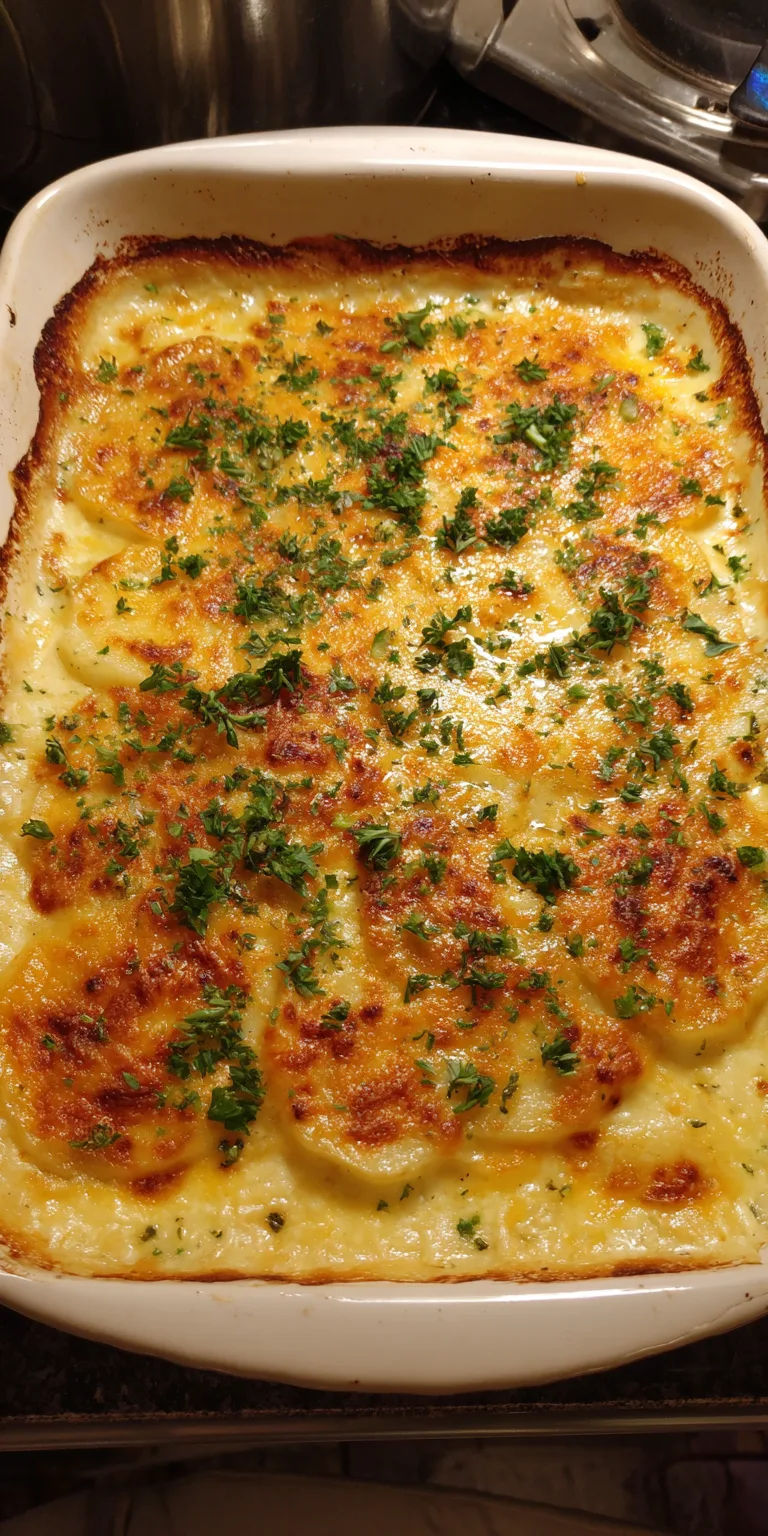 Keto Radish Scalloped Potatoes Mock served warm with cozy spices