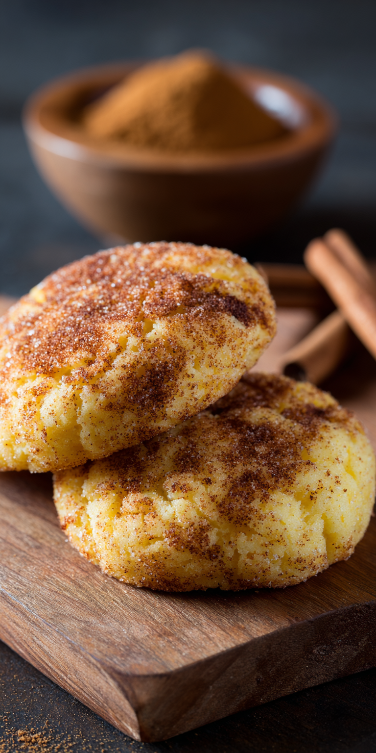 Keto Snickerdoodle Cookies served warm with cozy spices
