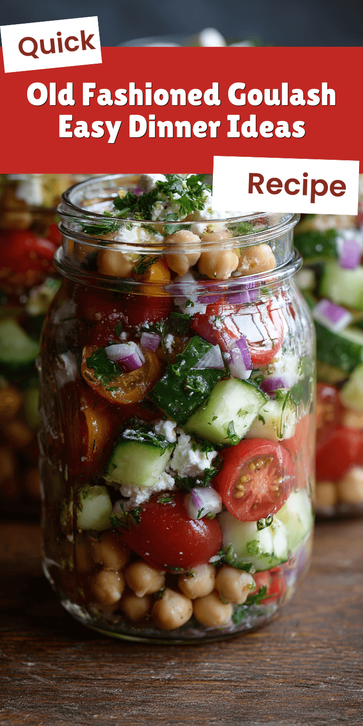 Old Fashioned Goulash Easy Dinner Ideas served warm with cozy spices