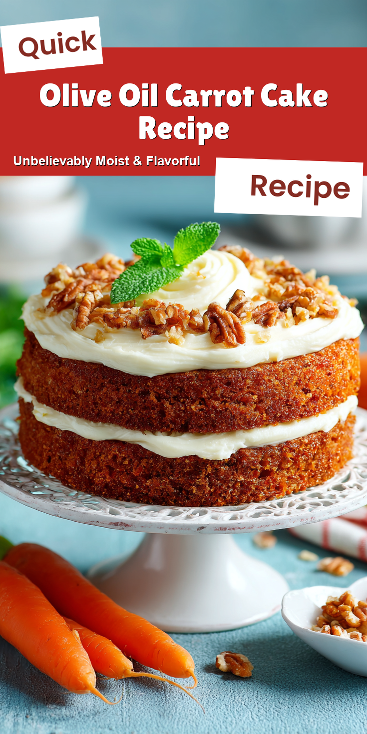 Olive Oil Carrot Cake Recipe served warm with cozy spices
