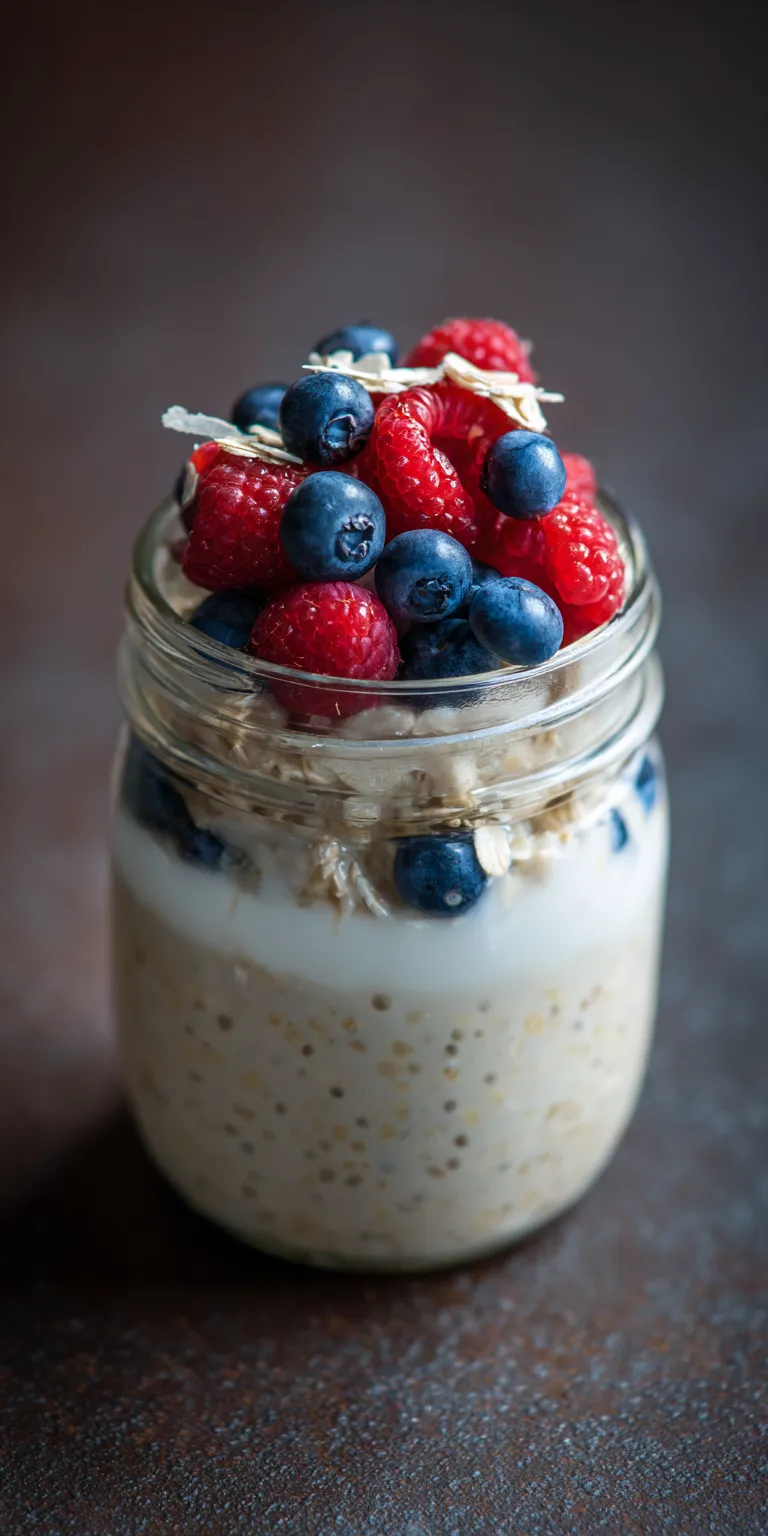 Overnight Oats with Protein Powder Breakfast served warm with cozy spices