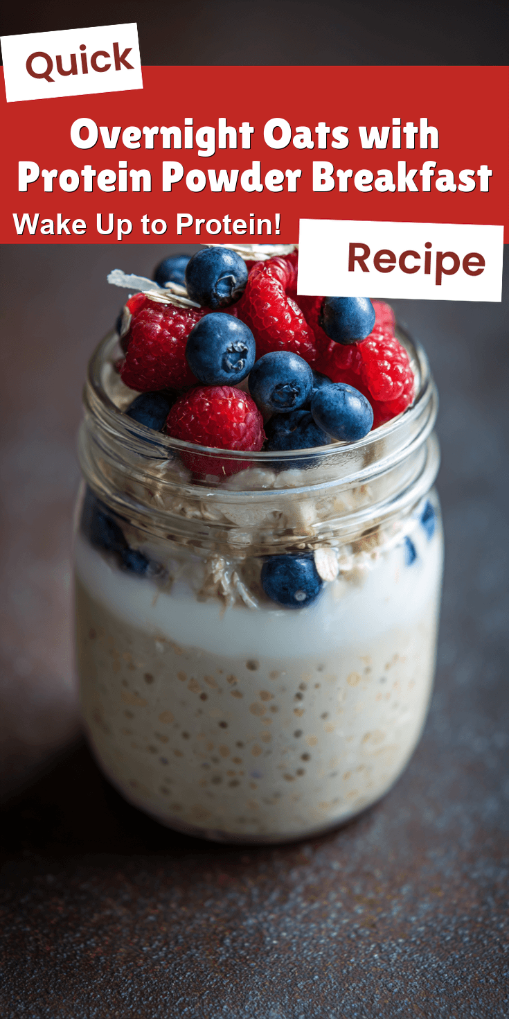 Overnight Oats with Protein Powder Breakfast served warm with cozy spices