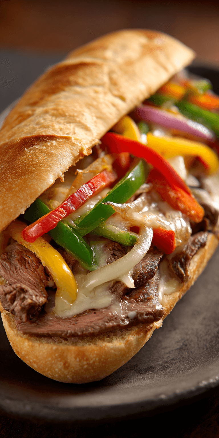 Philly Cheesesteak Venison Sandwiches served warm with cozy spices