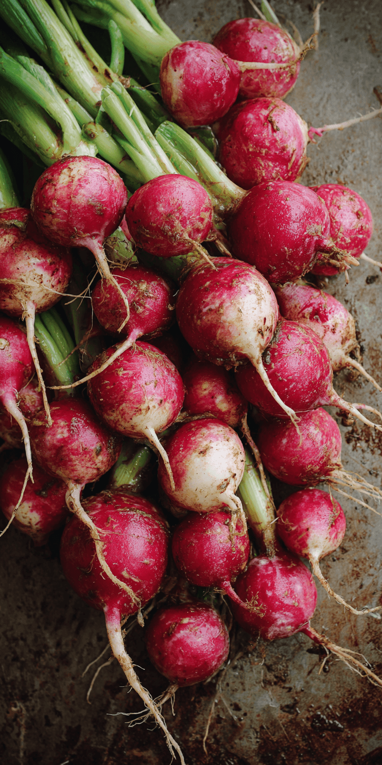 Roasted Radish Creamy Spring Soup served warm with cozy spices