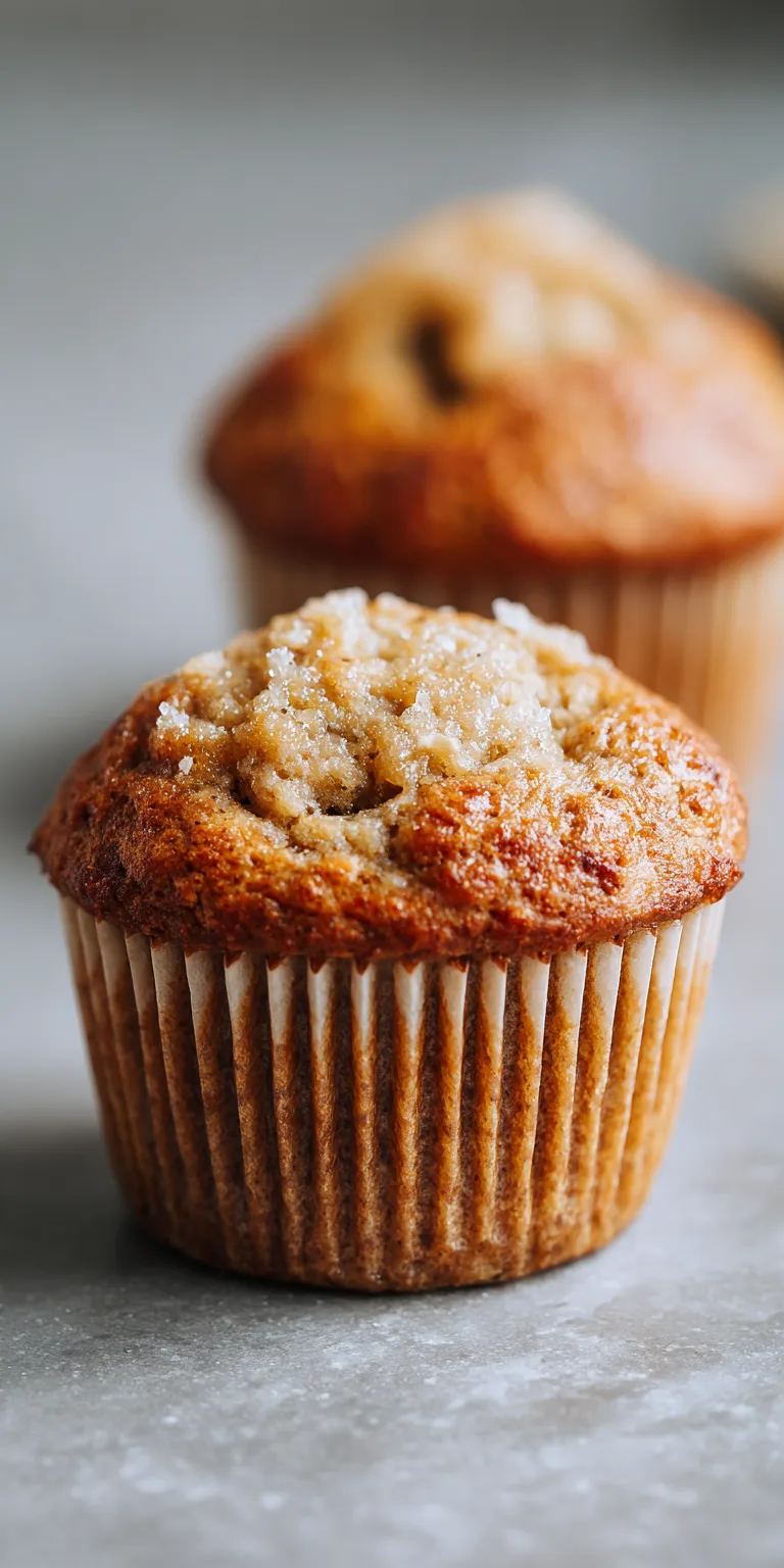 Sourdough Discard Banana Muffins served warm with cozy spices