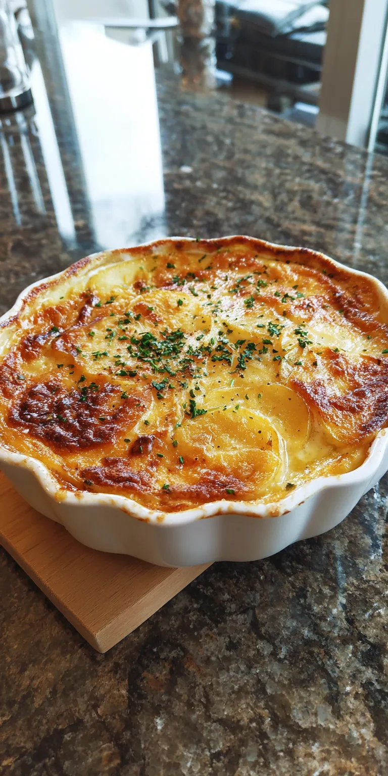 Spicy Cajun Scalloped Potatoes served warm with cozy spices