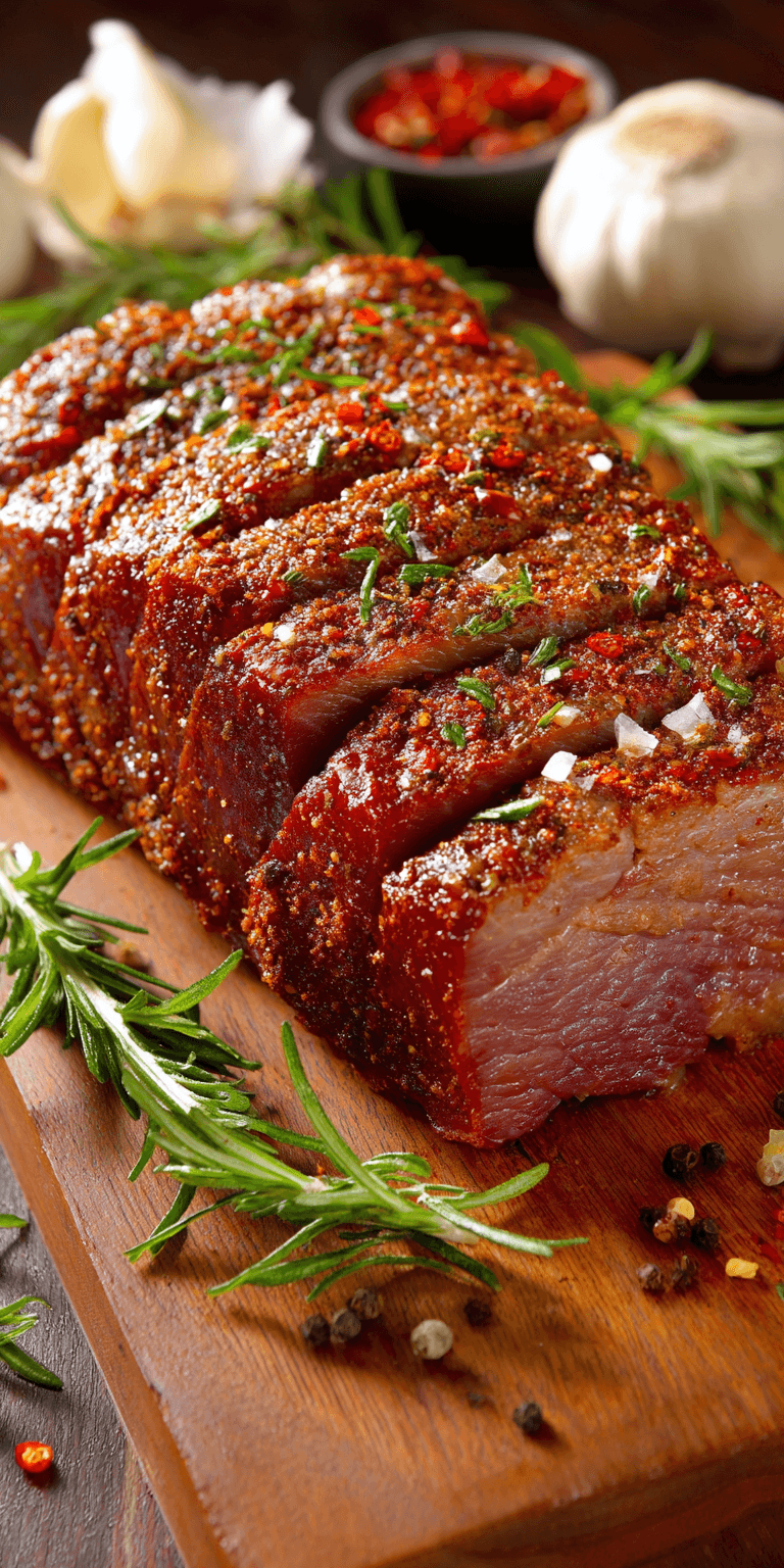 Spicy Corned Beef Brisket Roast served warm with cozy spices