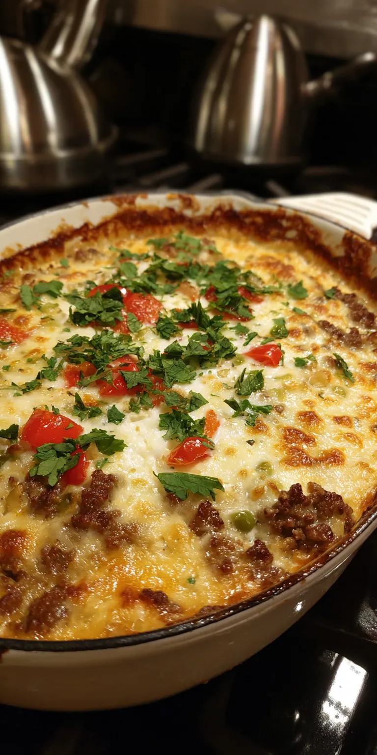 Venison Rice Casserole Bake served warm with cozy spices