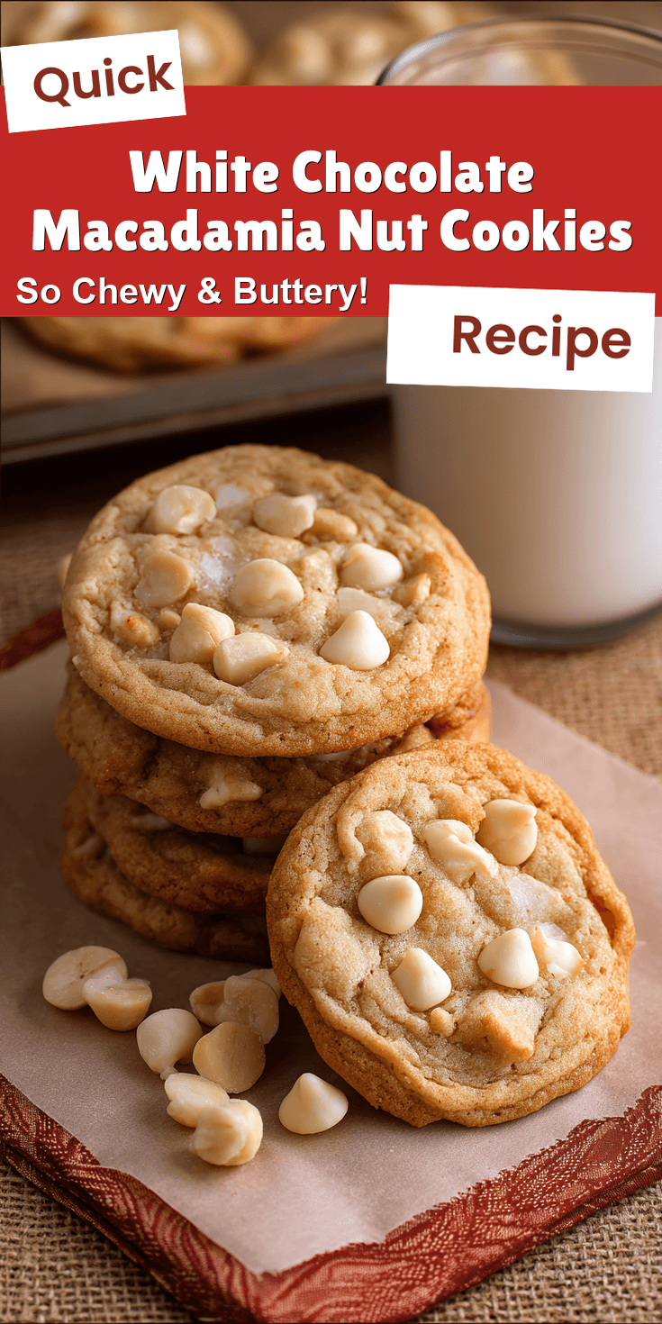 White Chocolate Macadamia Nut Cookies served warm with cozy spices