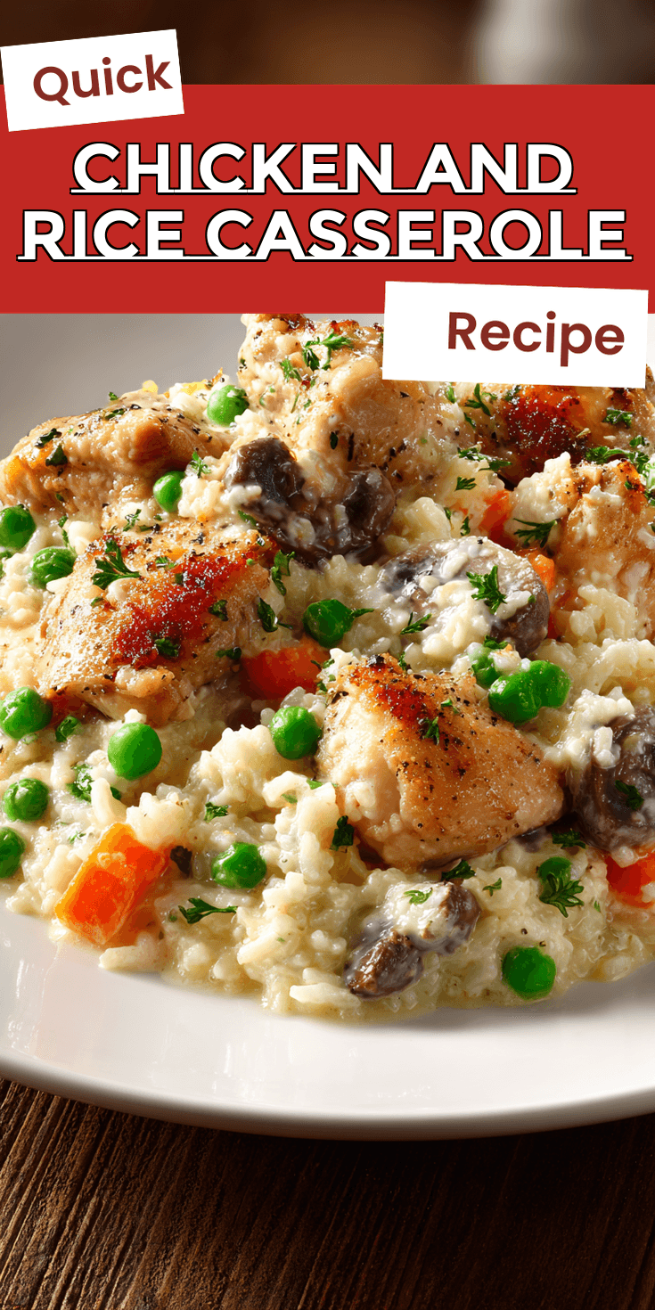 Chicken and Rice Casserole served warm with cozy spices
