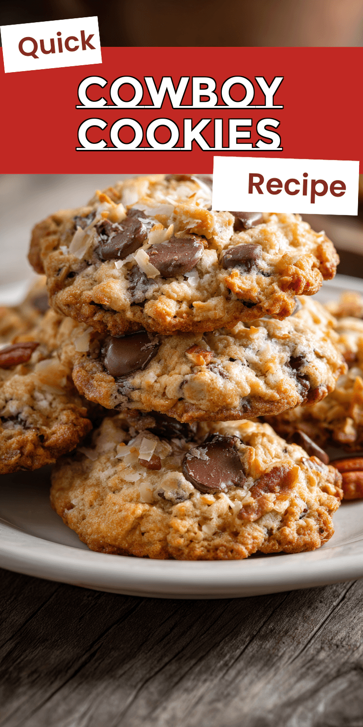 Cowboy Cookies served warm with cozy spices