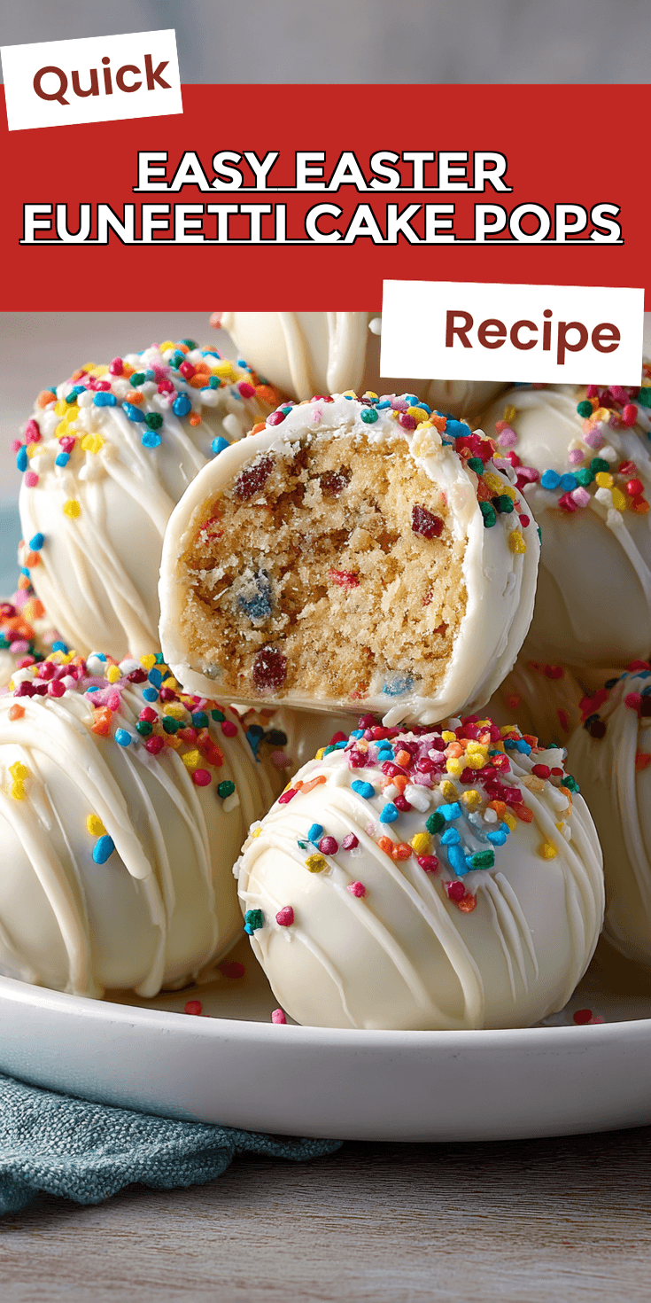 Easy Easter Funfetti Cake Pops served warm with cozy spices