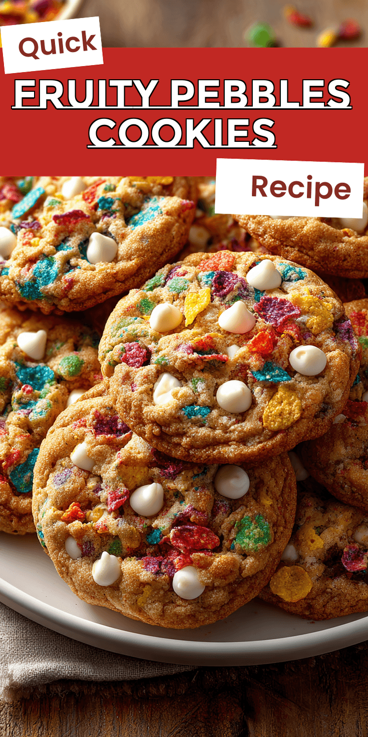 Fruity Pebbles Cookies served warm with cozy spices