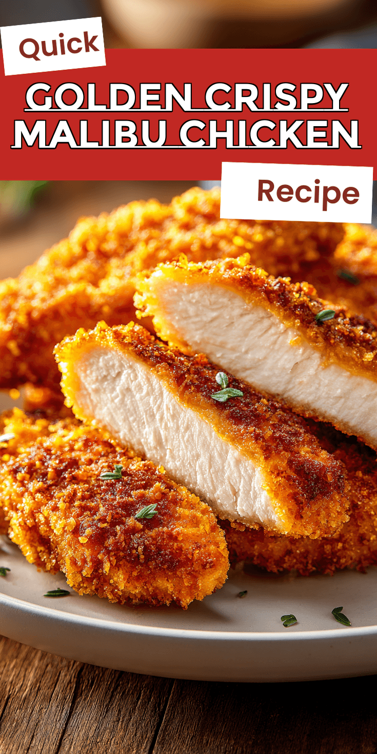 Golden Crispy Malibu Chicken served warm with gentle spices and a cozy aroma
