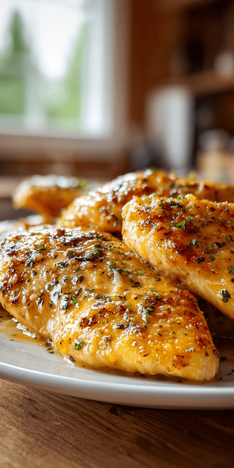 Juicy Garlic Parmesan Chicken served warm with cozy spices
