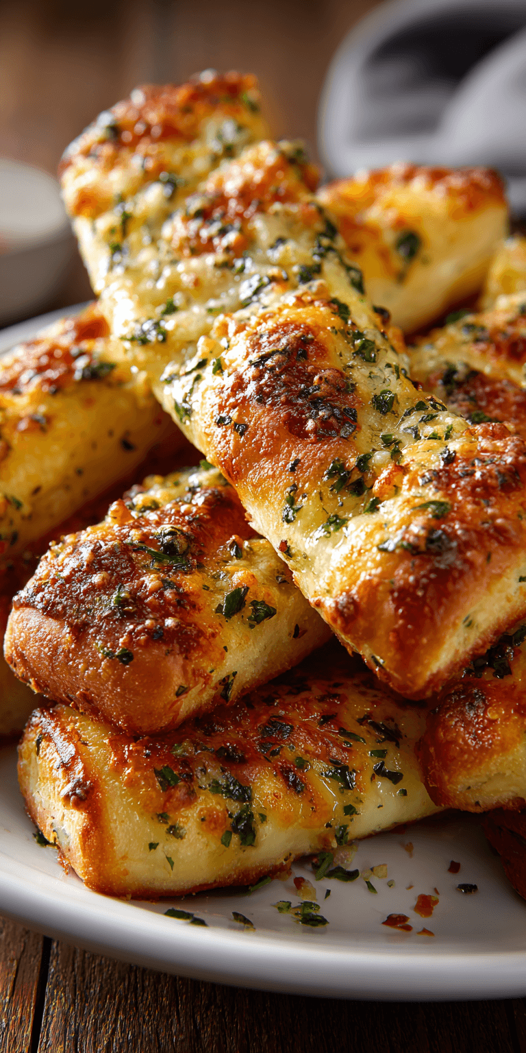 Keto Garlic Breadsticks served warm with cozy spices