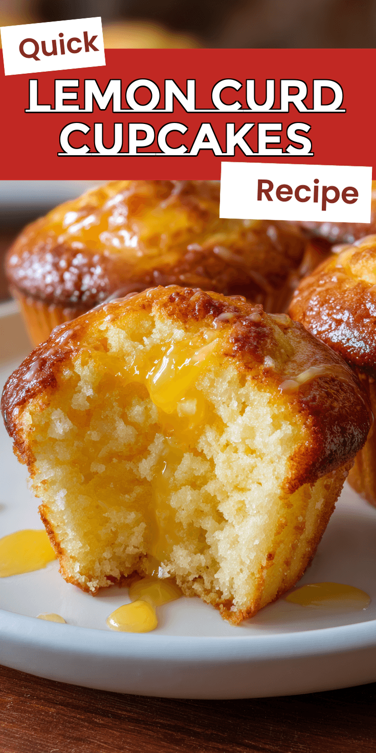 Lemon Curd Cupcakes served warm with cozy spices