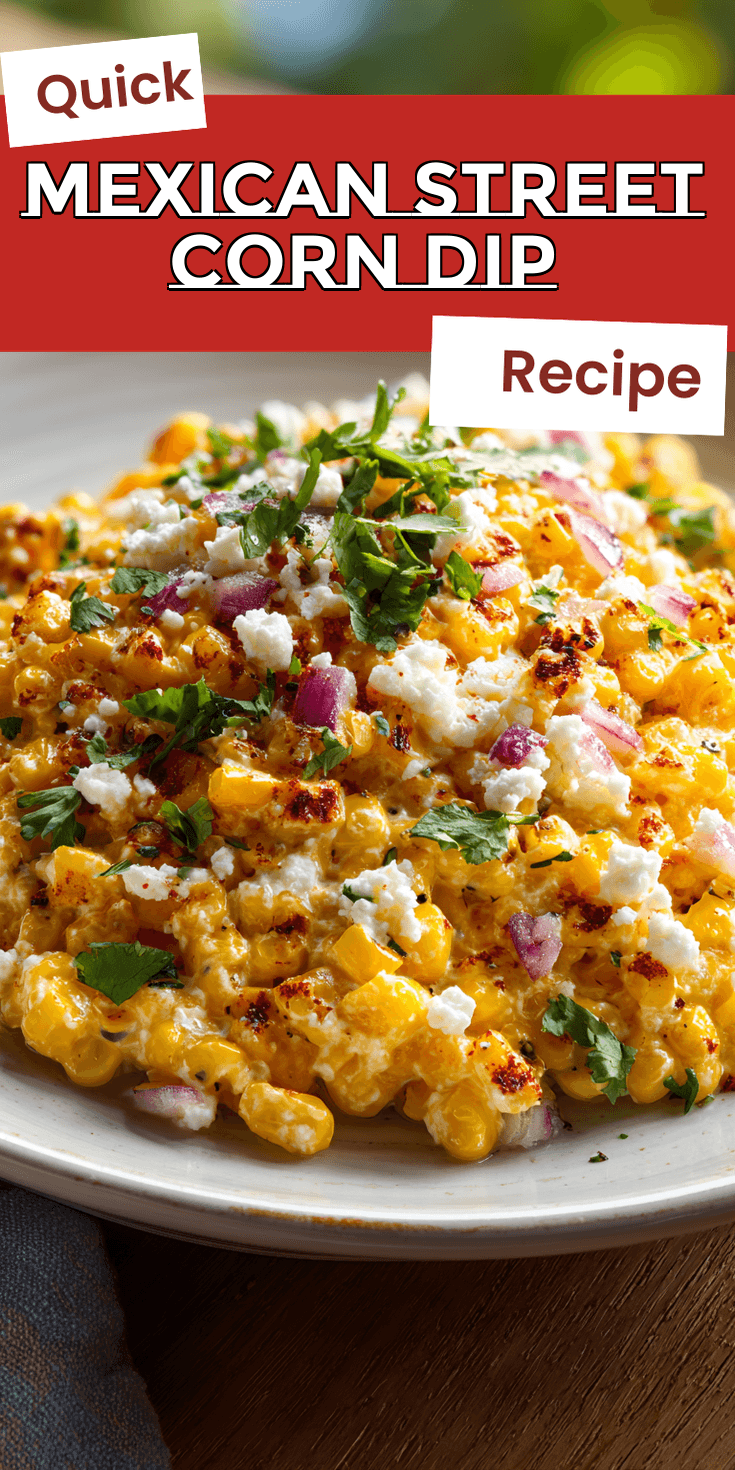 Mexican Street Corn Dip served warm with cozy spices