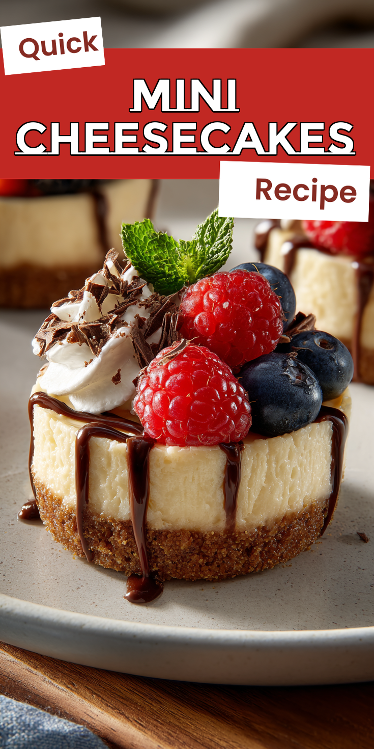 Mini Cheesecakes served warm with cozy spices