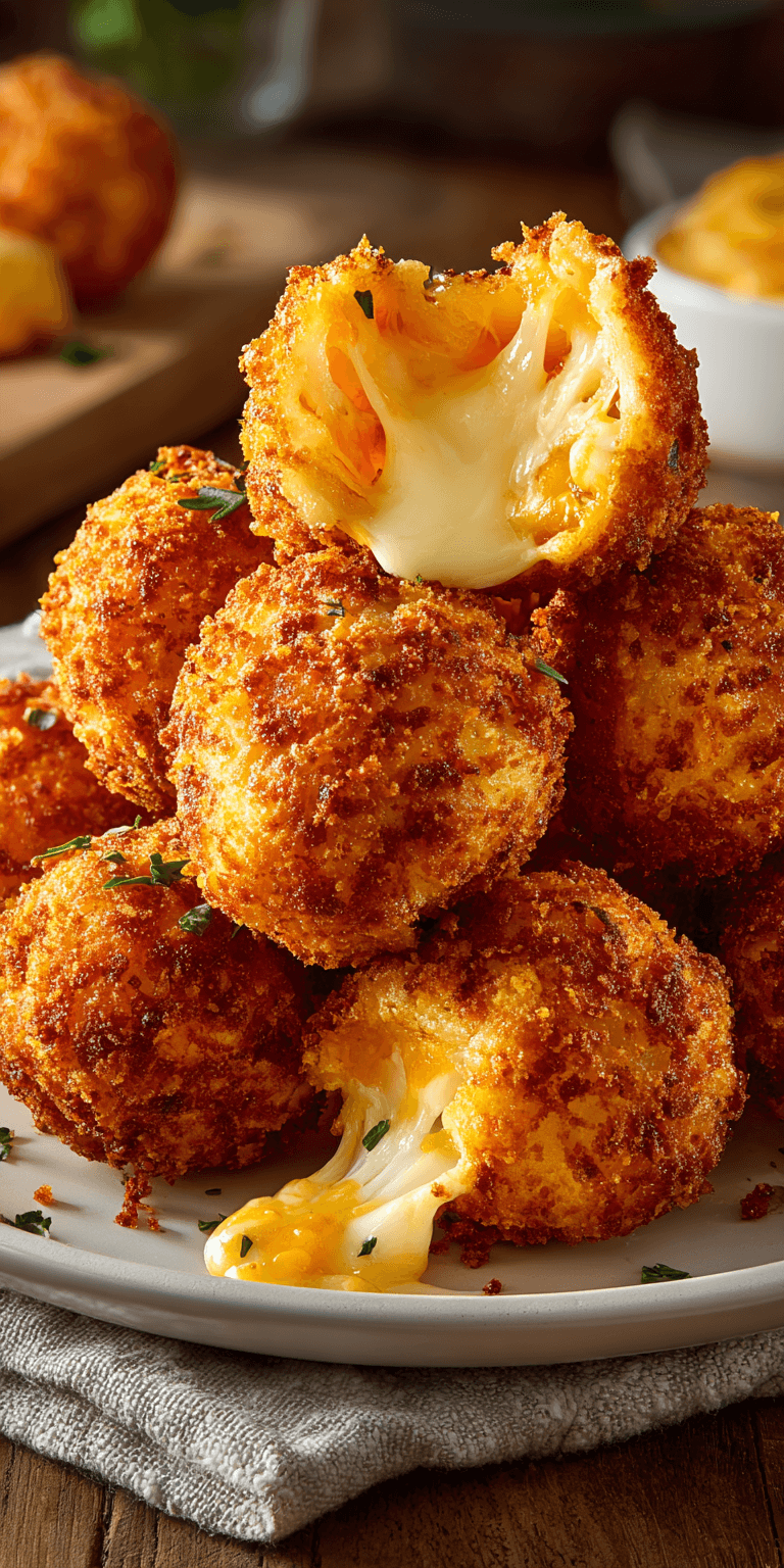 Mozzarella Cheese Ball served warm with cozy spices