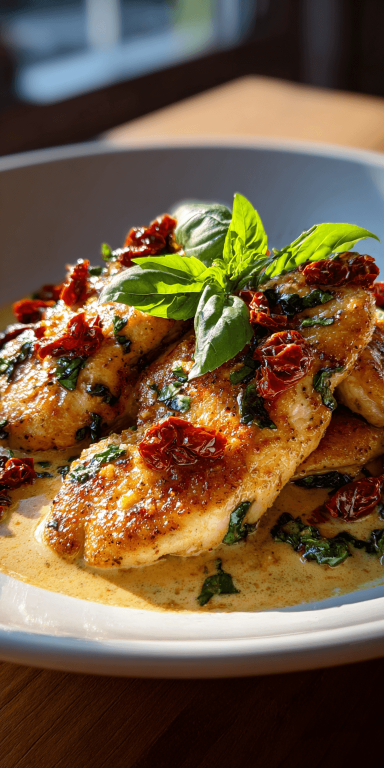 One Pan Marry Me Chicken served warm with cozy spices