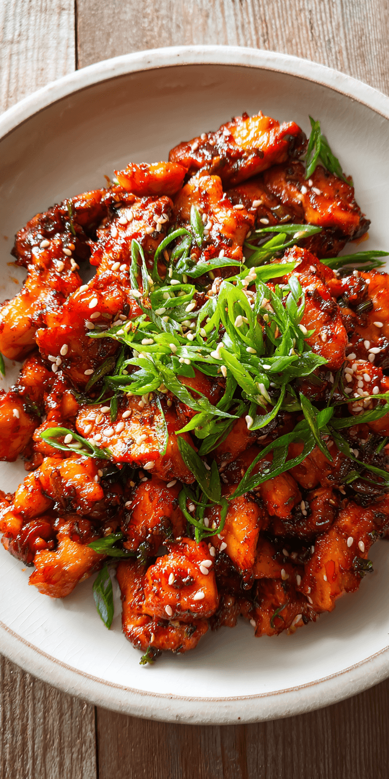 Spicy Pineapple Kimchi Marinade served warm with cozy spices