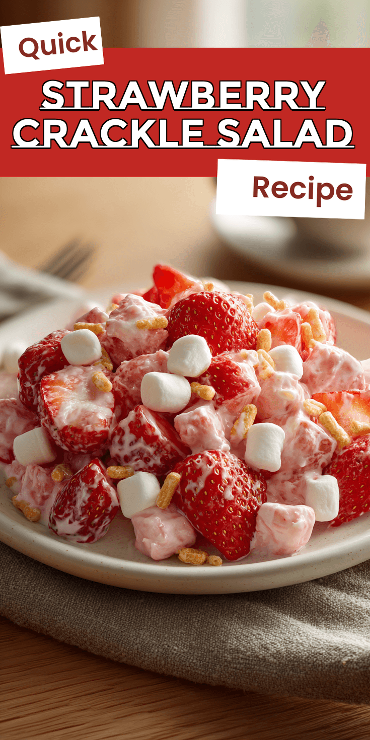 Strawberry Crackle Salad served warm with cozy spices