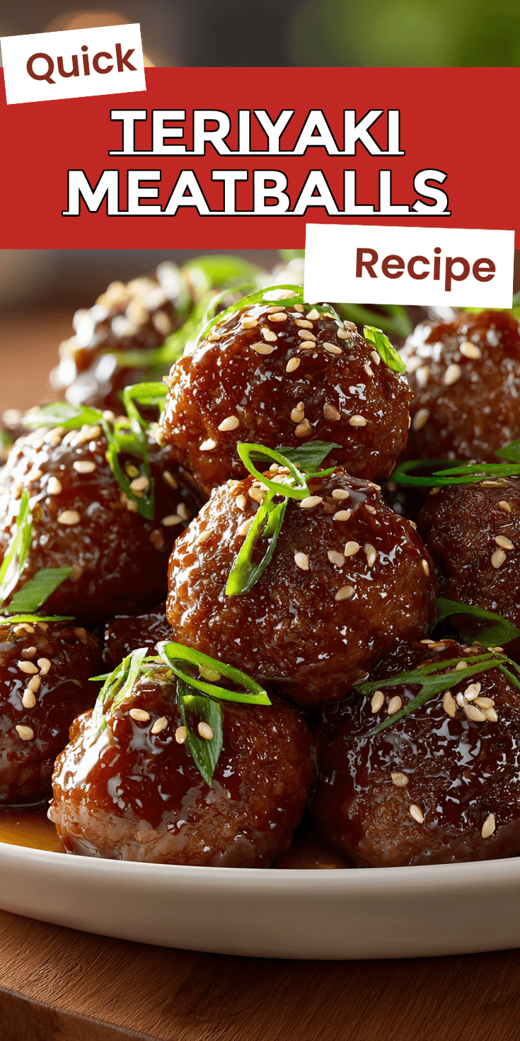 Teriyaki Meatballs served warm with cozy spices